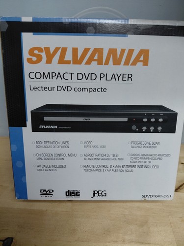 New sylvania sdvd1041 - new,